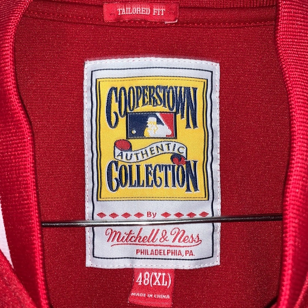 Authentic Mitchell & Ness Reds Cooperstown Jacket varsity adult unisex 48XL - Picture 3 of 8